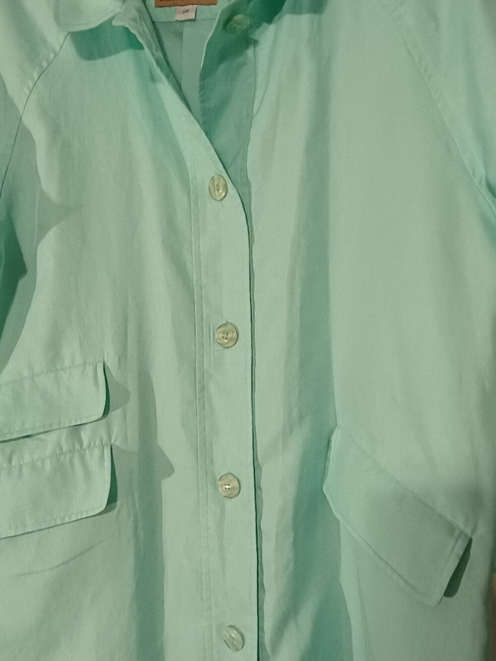 Dry Dock by Serbin Aqua Raincoat Trench Coat Plus Size 24W Long Jacket - Picture 5 of 9
